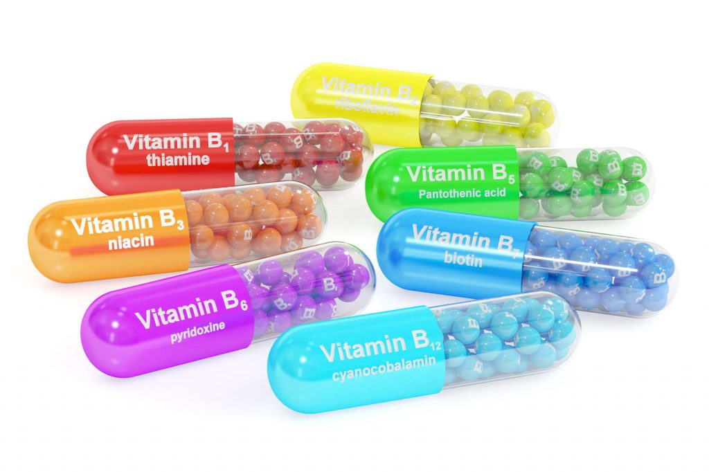 ビタミンB1, B2, B3, B5, B6, B7, B12